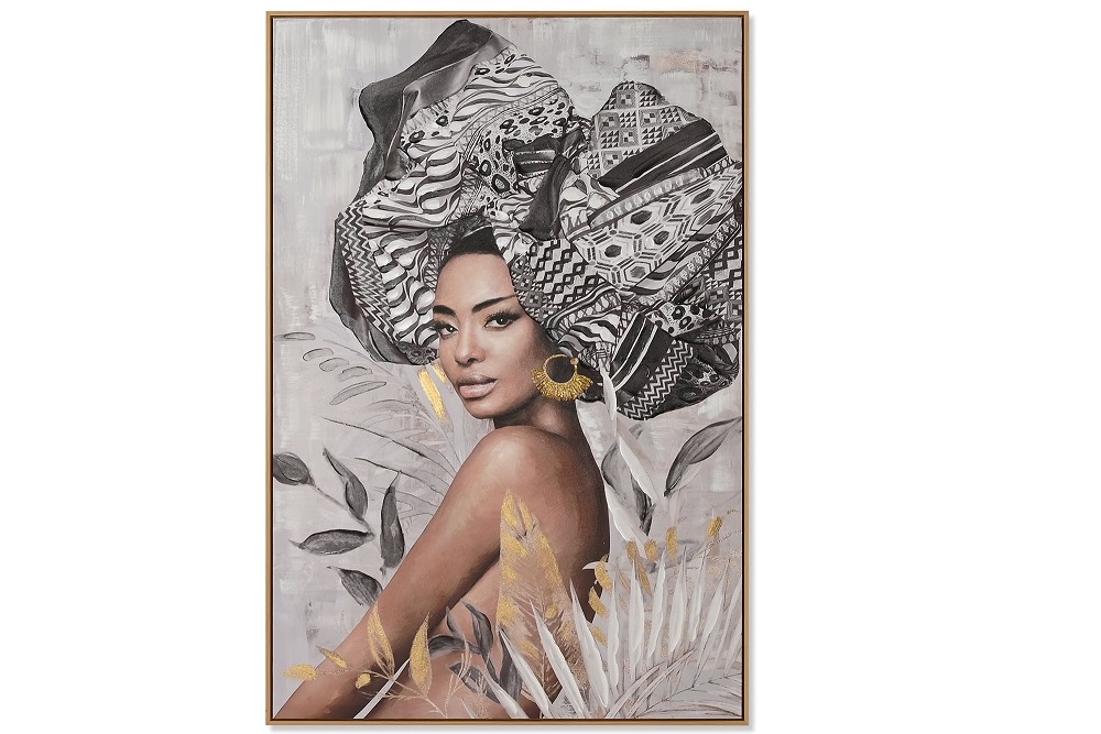CUADRO LIENZO PS 80X3,5X120CM AFRICANA